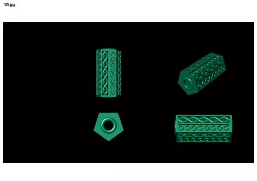 3 size stl beeds 3D print model_0