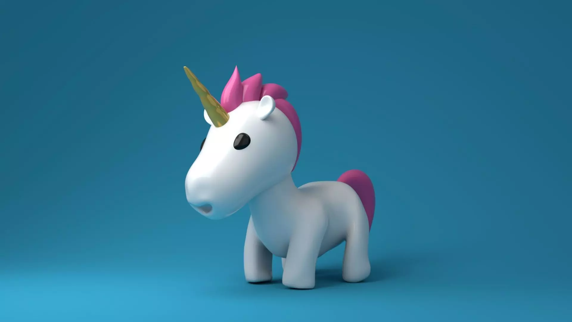 The Unicorn toon 3D model_0