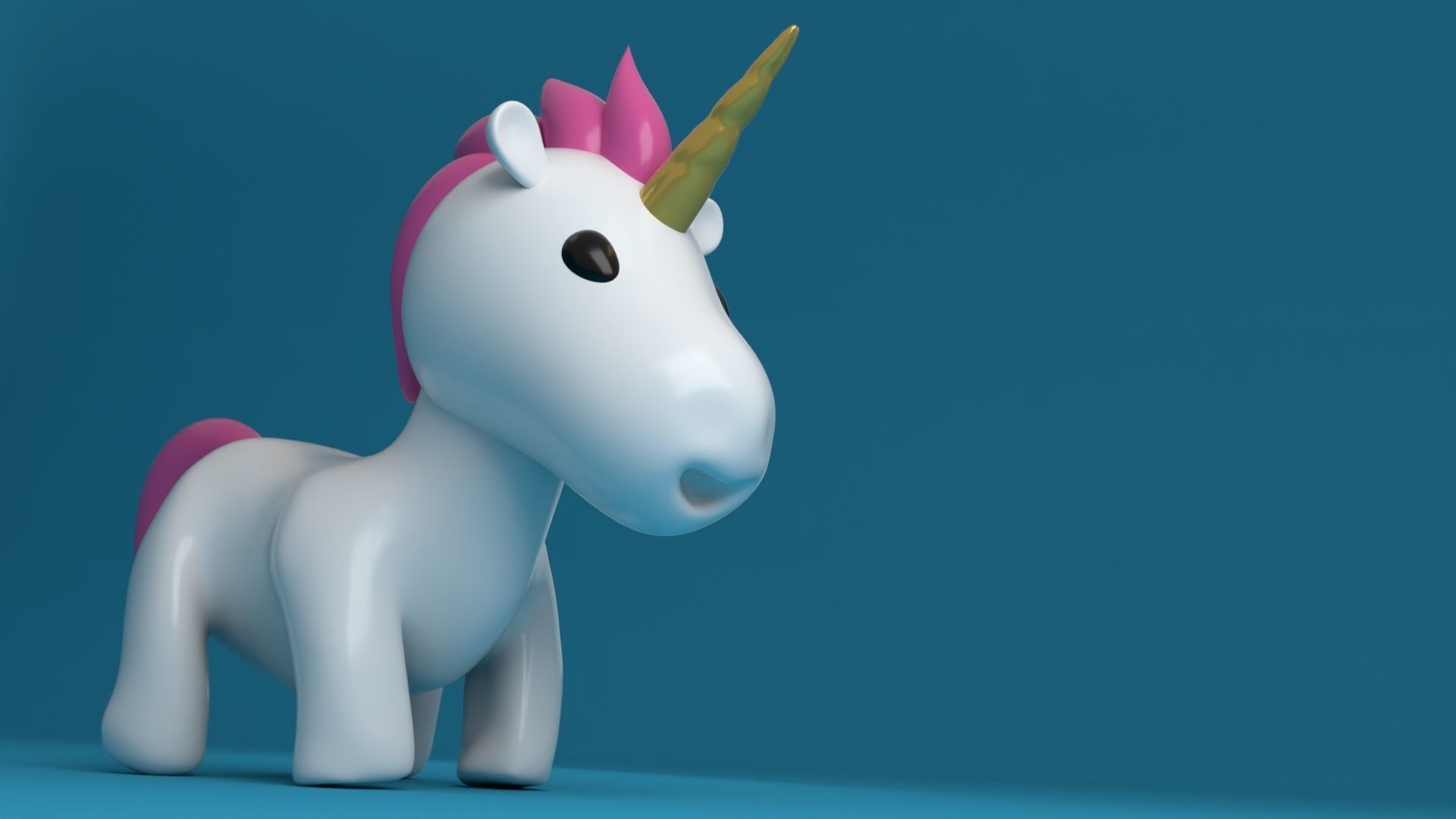 The Unicorn toon 3D model_1