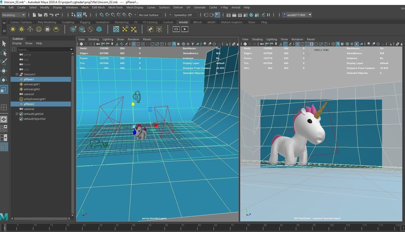 The Unicorn toon 3D model_10