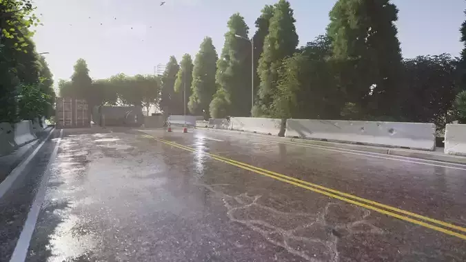 Damaged Asphalt PBR Material