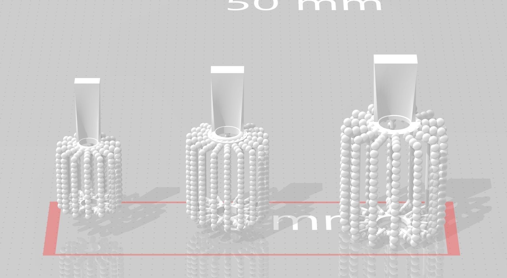 3 size stl beeds 3D print model_1