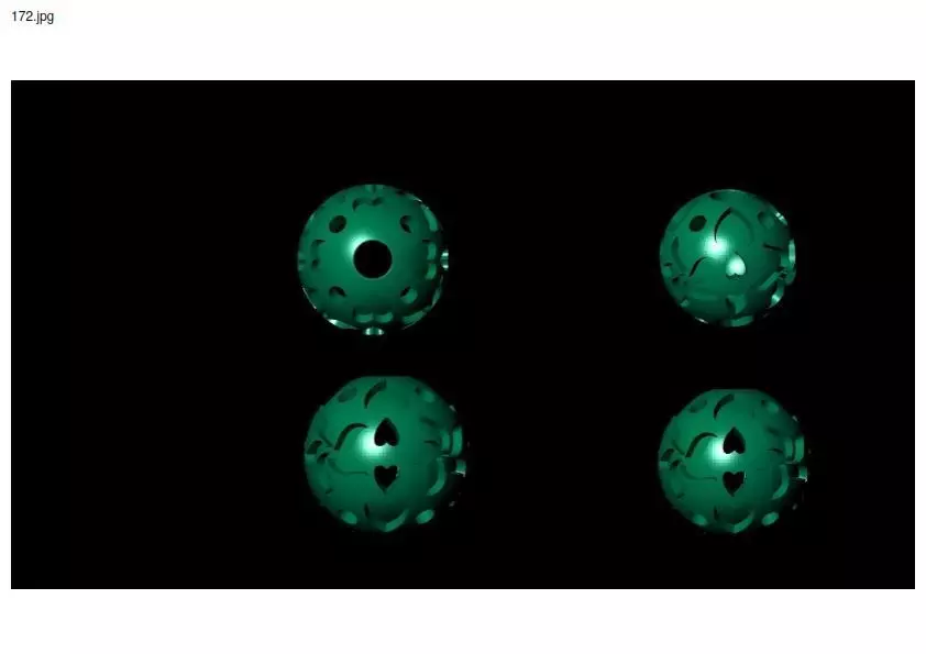 3 size stl beeds 3D print model_0