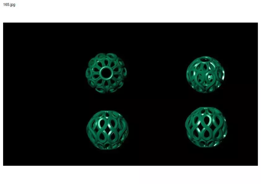 3 size stl beeds 3D print model_0