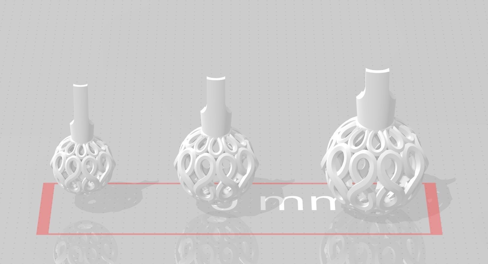 3 size stl beeds 3D print model_1