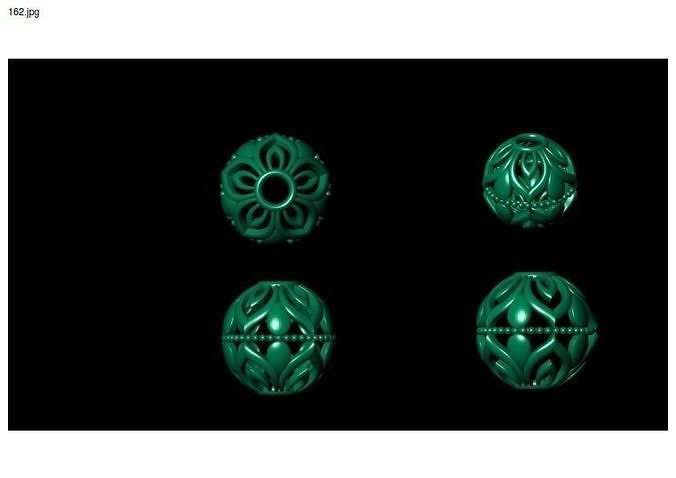 3 size stl beeds 3D print model