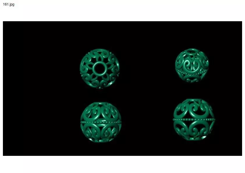 3 size stl beeds 3D print model_0