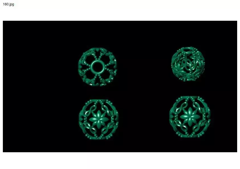 3 size stl beeds 3D print model_0