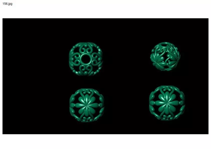 3 size stl beeds 3D print model_0