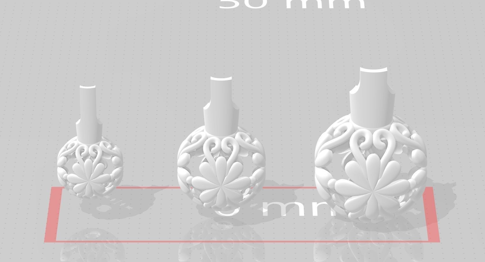 3 size stl beeds 3D print model_1