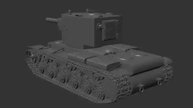 KV-2 tank 3D model
