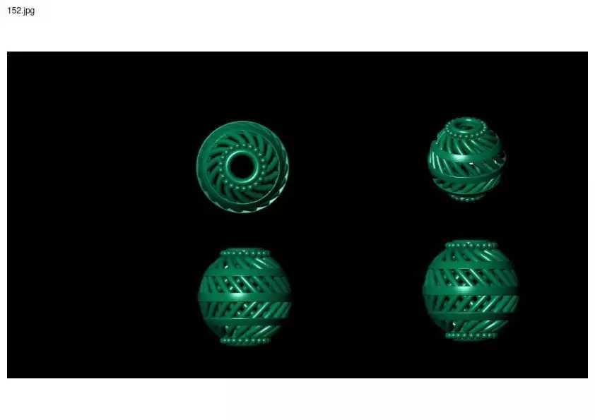 3 size stl beeds 3D print model_0