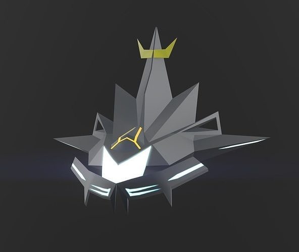 3DP Spaceships Collection - The Isa Low-poly 3D model