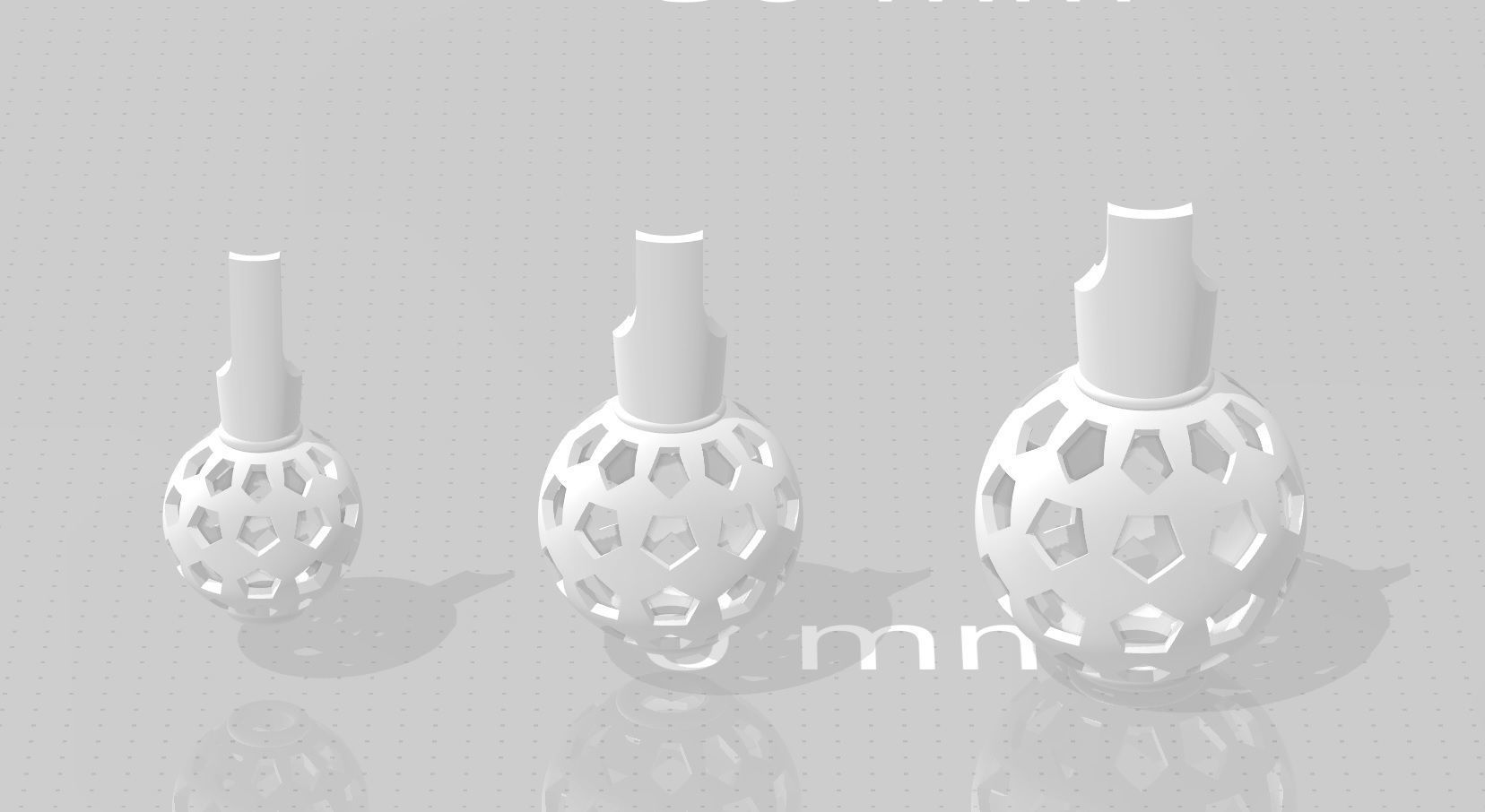 3 size stl beeds 3D print model_1