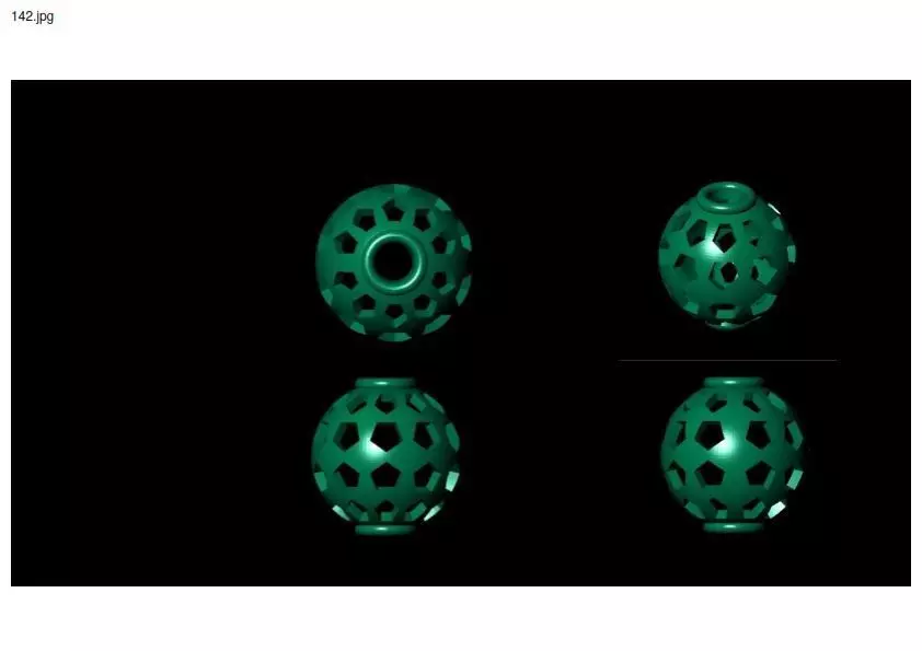 3 size stl beeds 3D print model_0