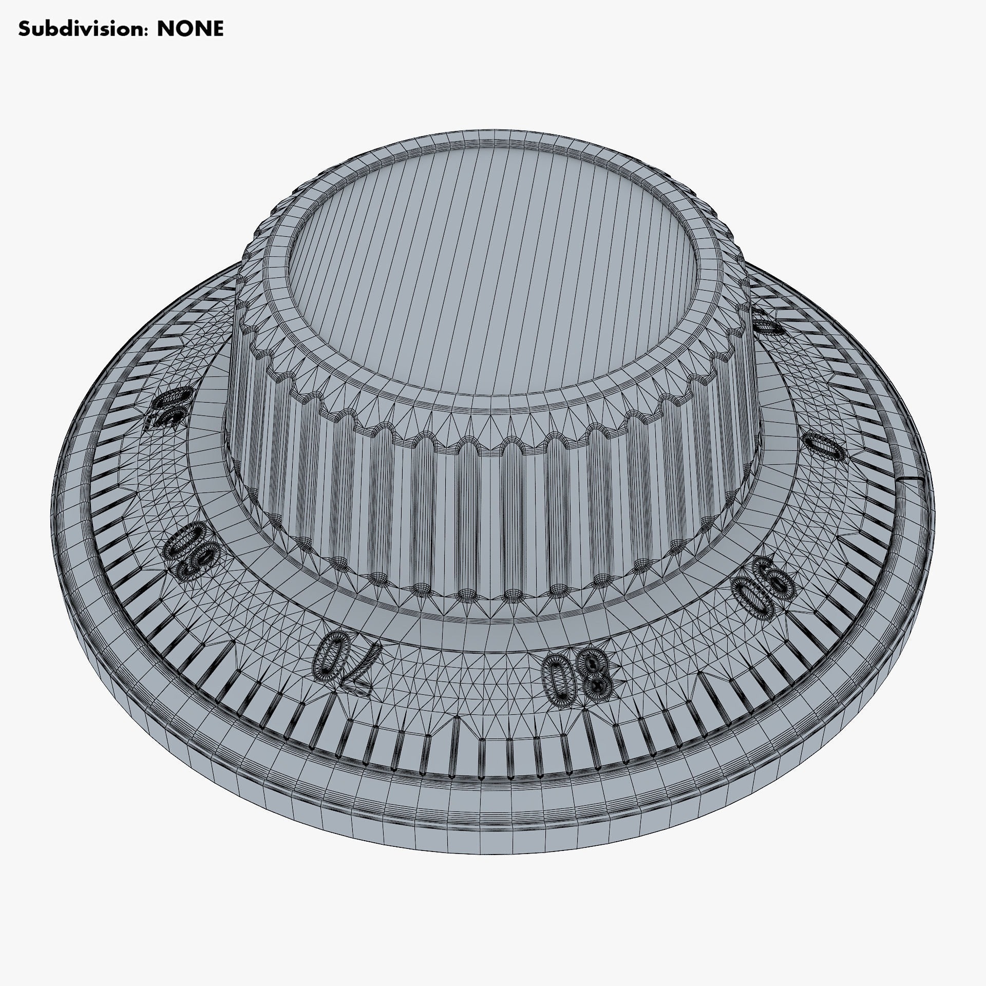 Rotation Mechanical Code Disk Lock v 2 3D model_11