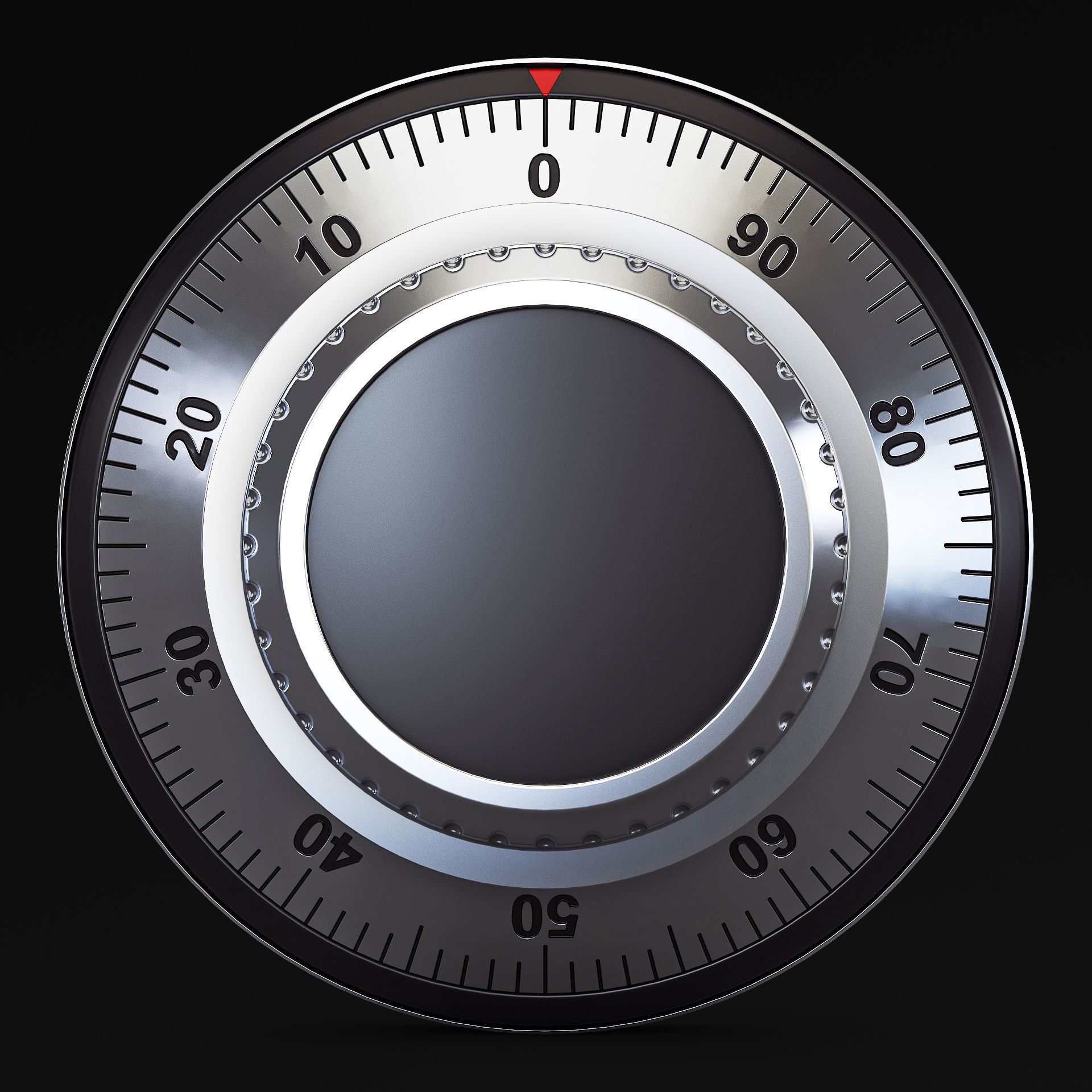 Rotation Mechanical Code Disk Lock v 2 3D model_7