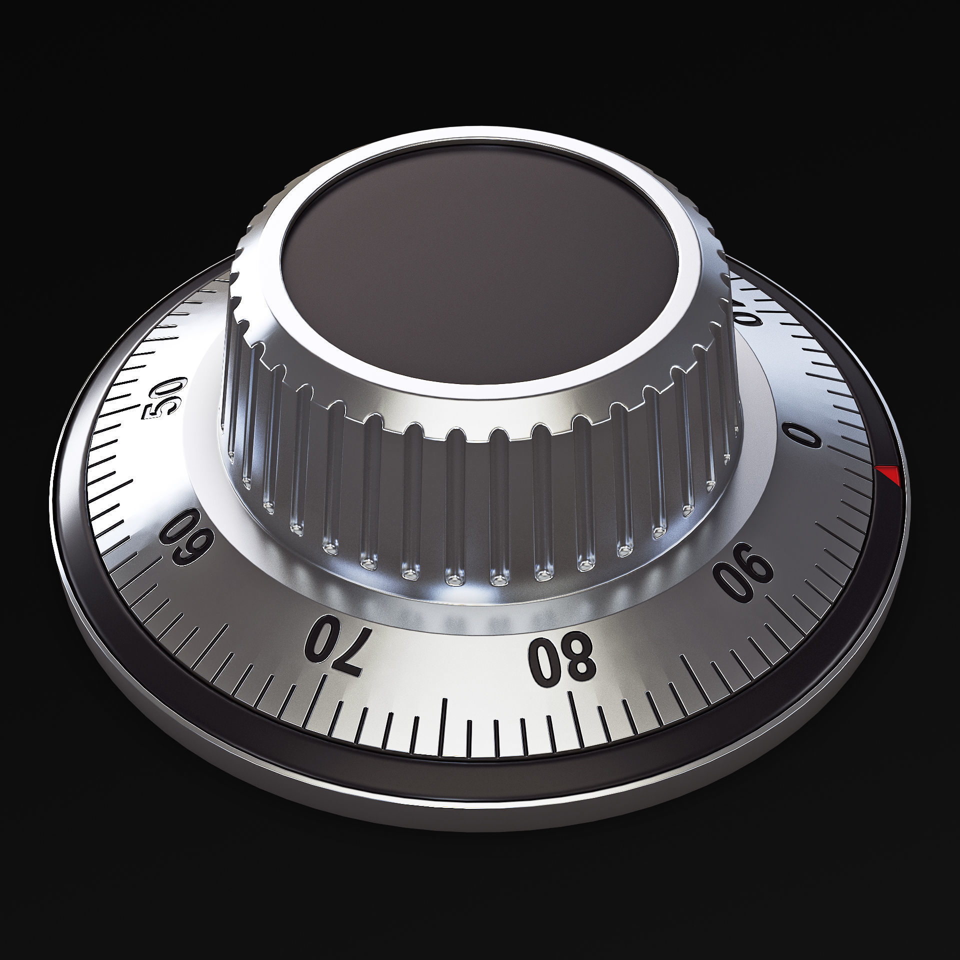 Rotation Mechanical Code Disk Lock v 2 3D model_4