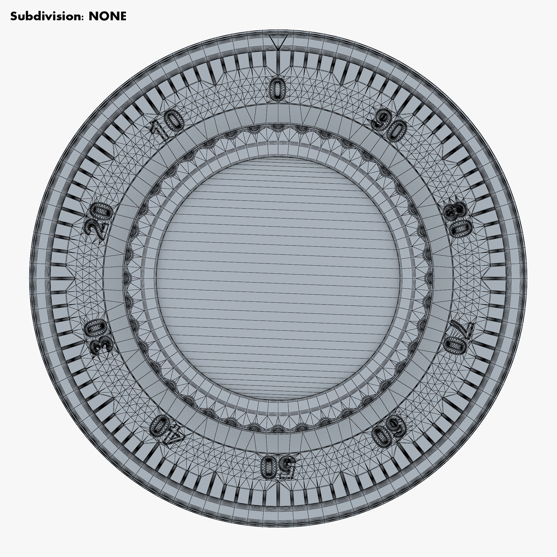 Rotation Mechanical Code Disk Lock v 2 3D model_14