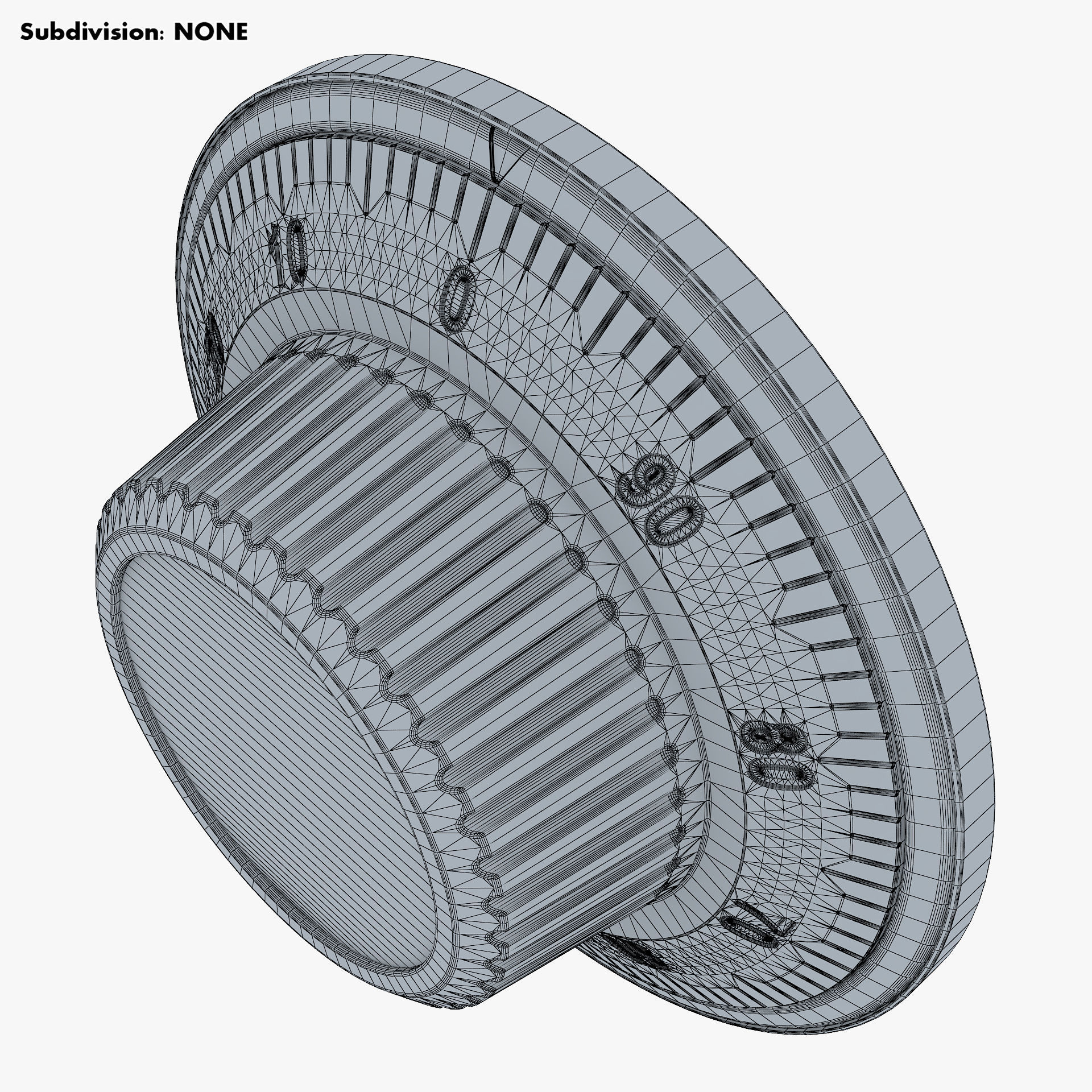 Rotation Mechanical Code Disk Lock v 2 3D model_13
