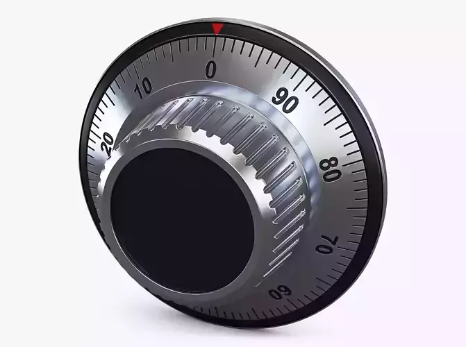 Rotation Mechanical Code Disk Lock v 2 3D model