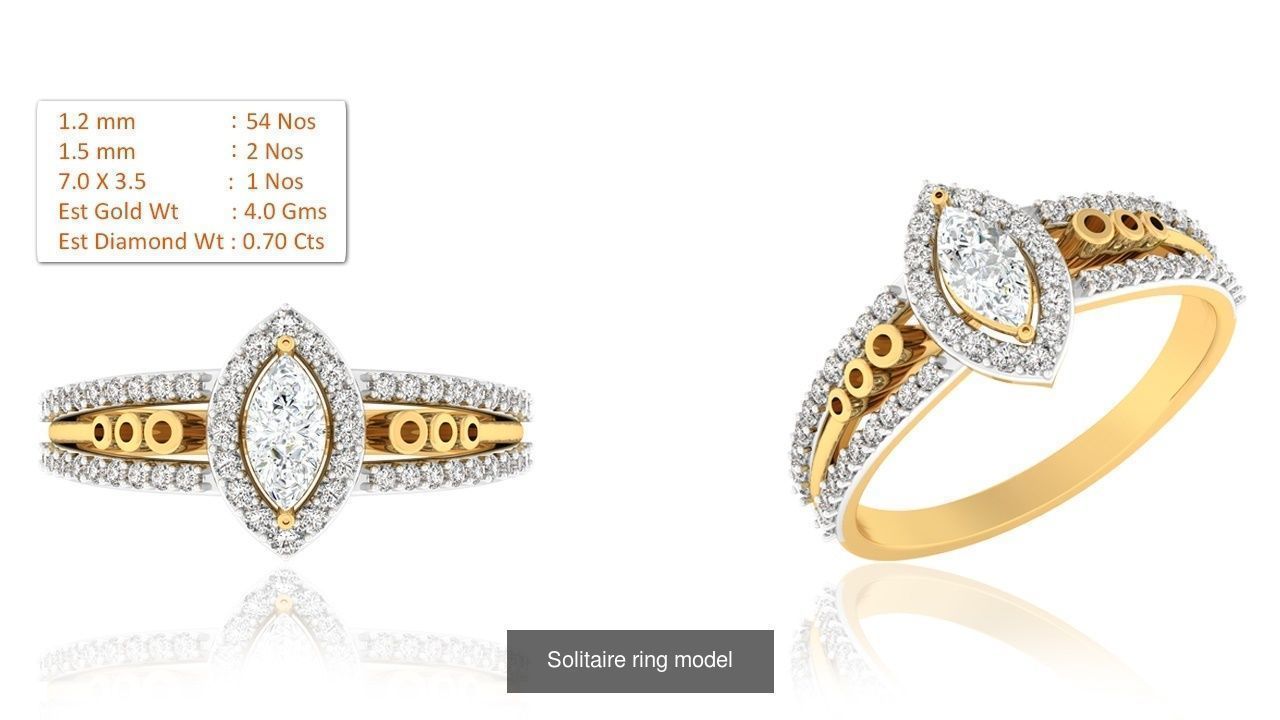 33 Solitaire ring models  3D Model Collection_29