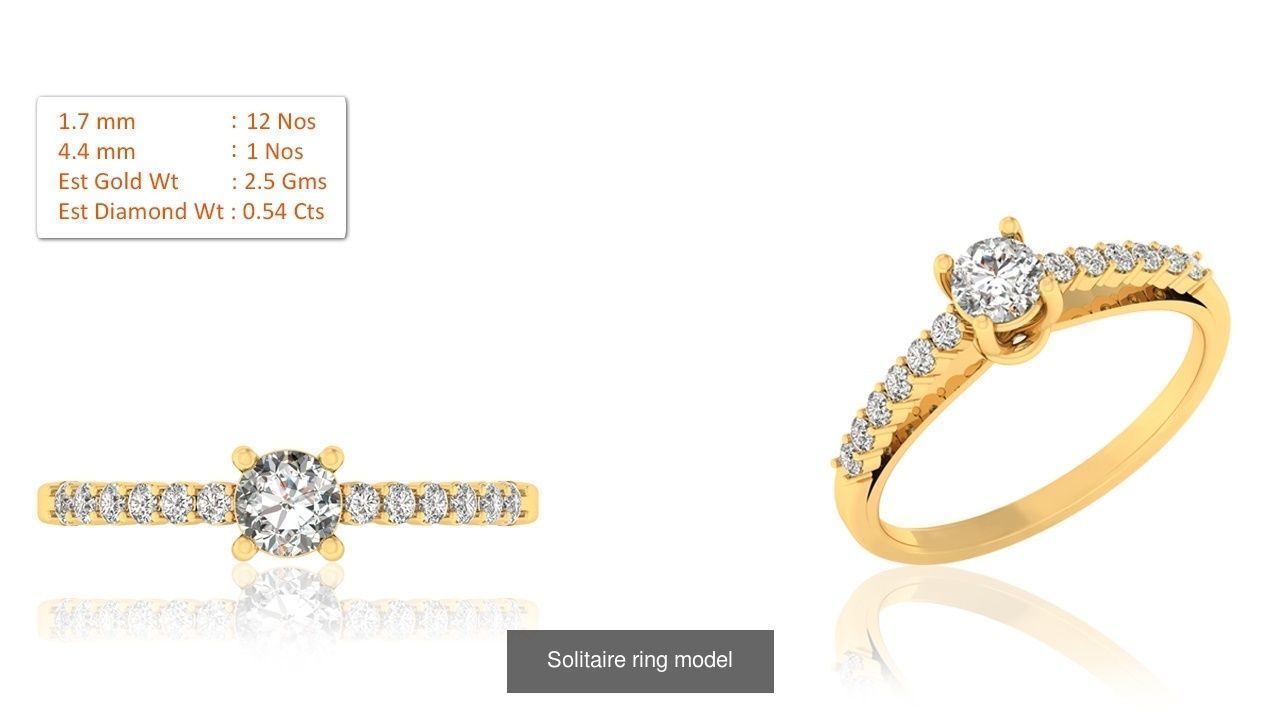 33 Solitaire ring models  3D Model Collection_6