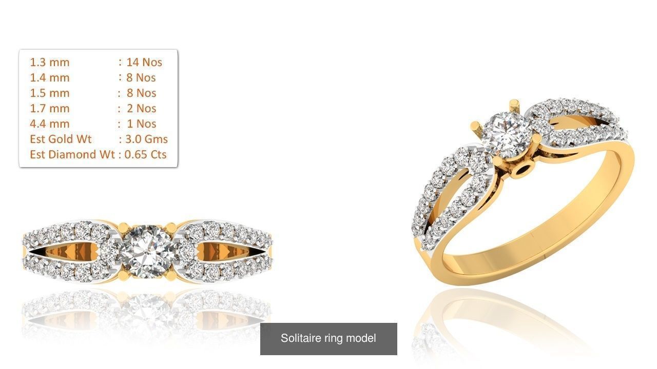 33 Solitaire ring models  3D Model Collection_14
