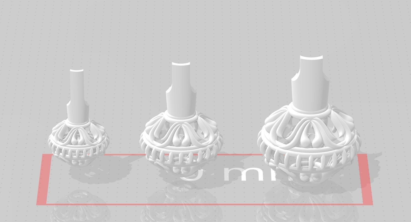 3 size stl beeds 3D print model_1