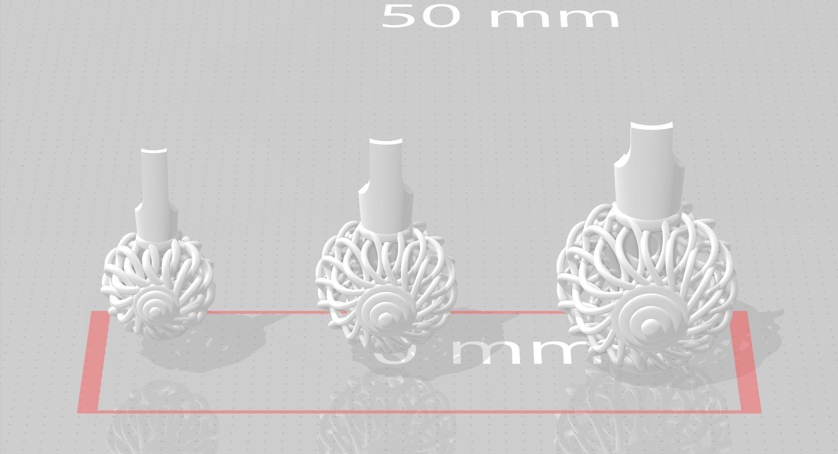 3 size stl beeds 3D print model_1