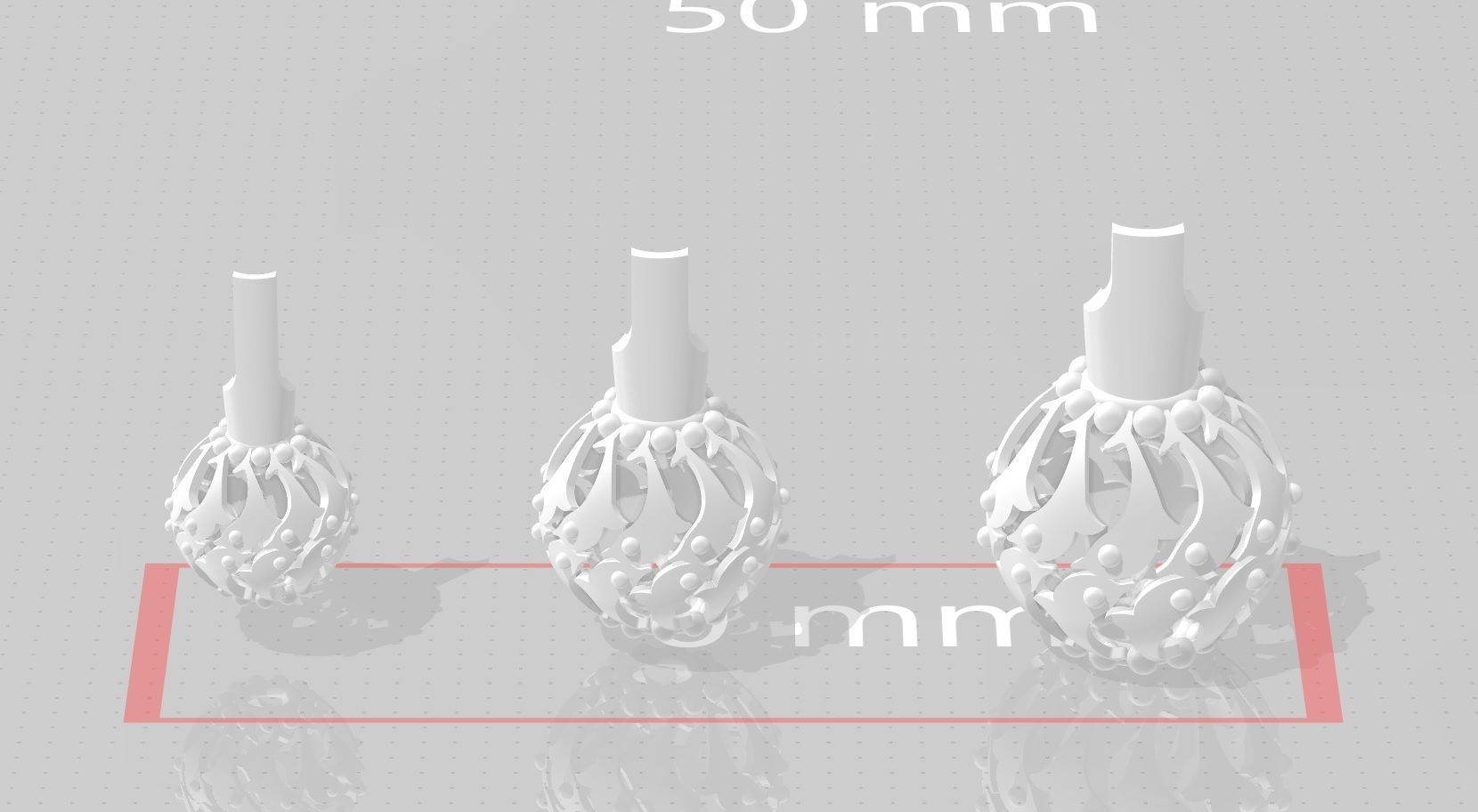 3 size stl beeds 3D print model_1