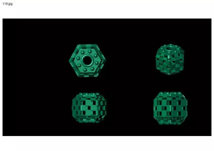 3 size stl beeds 3D print model_0