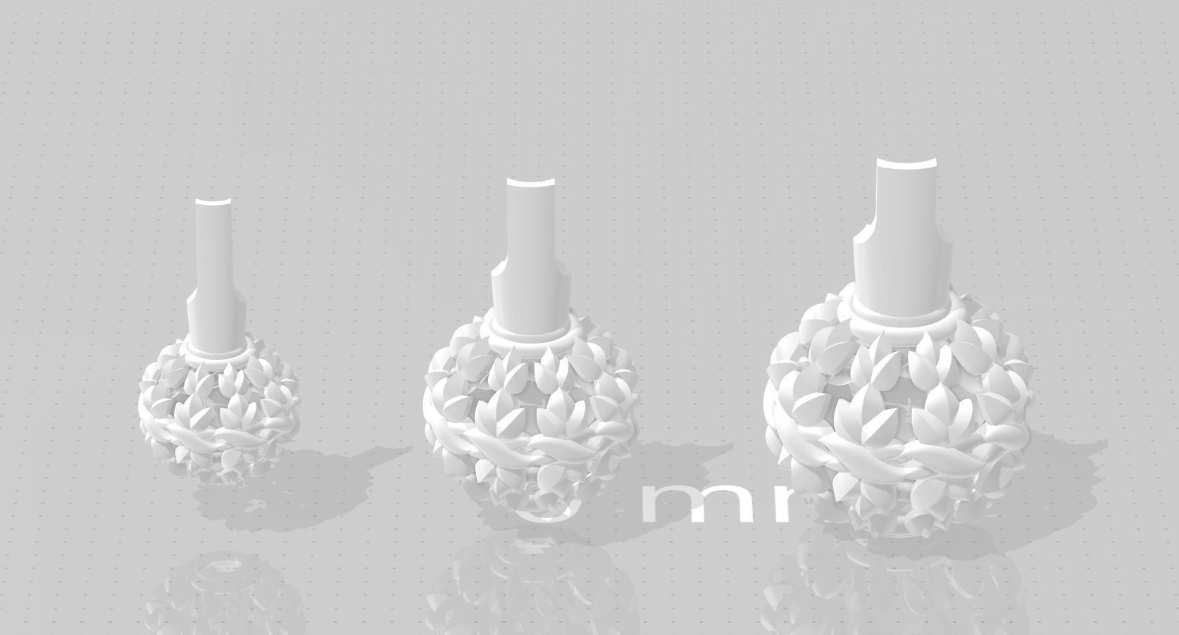 3 size stl beeds 3D print model_1