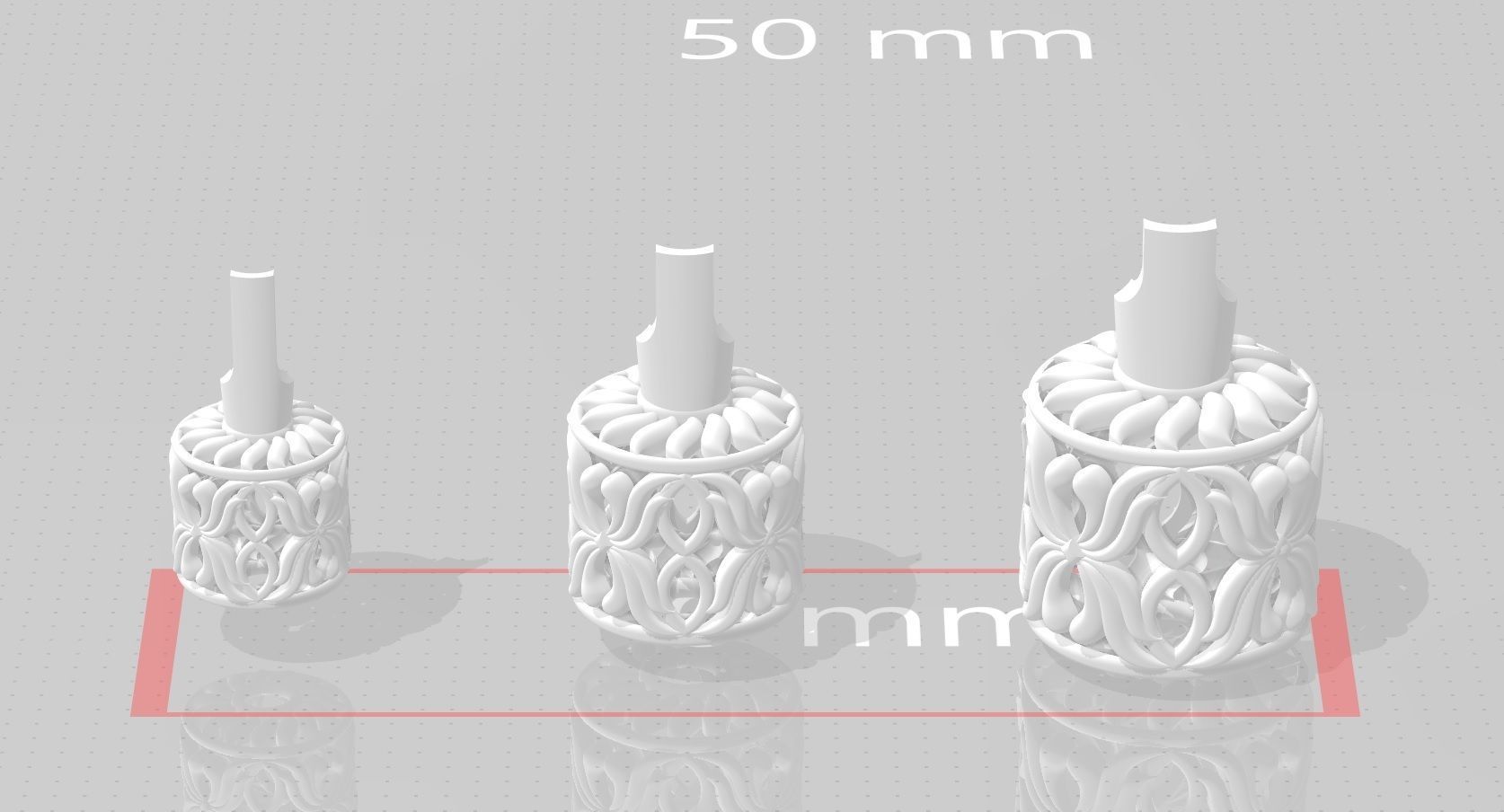 3 size stl beeds 3D print model_1
