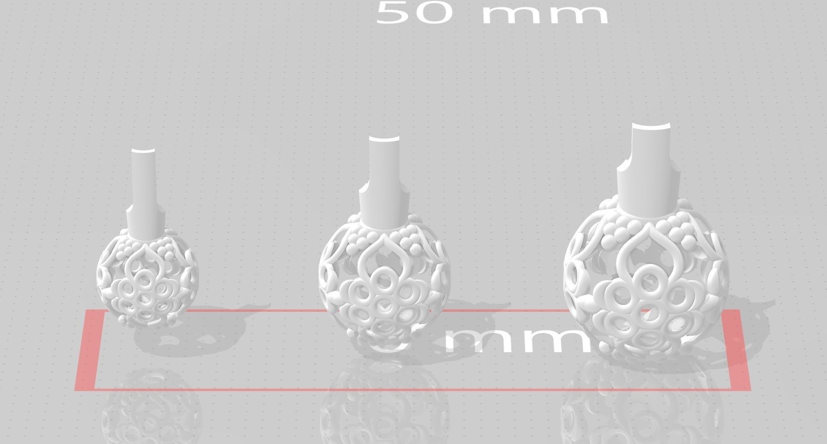 3 size stl beeds 3D print model_1