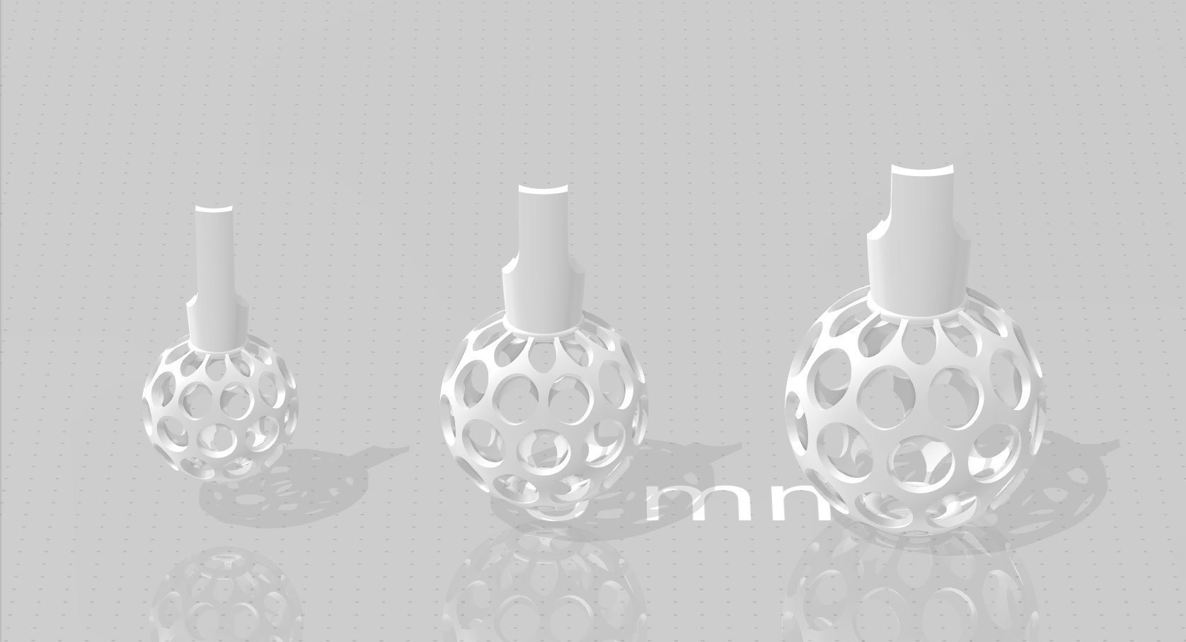 3 size stl beeds 3D print model_1