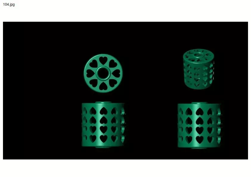 3 size stl beeds 3D print model_0