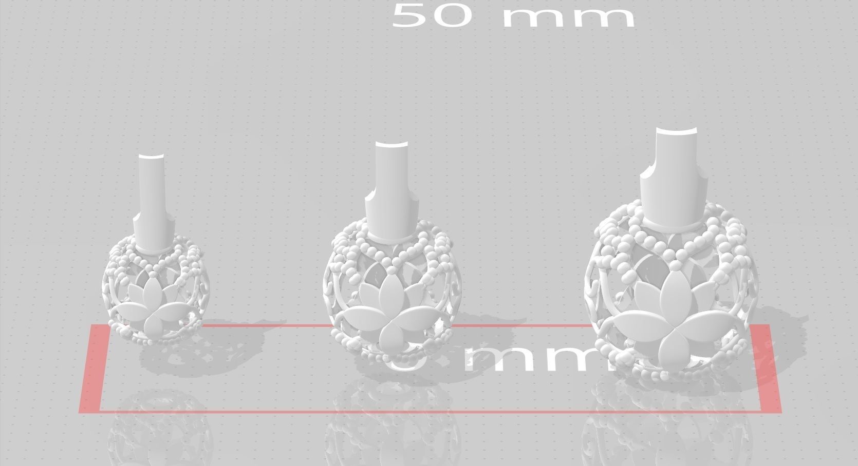 3 size stl beeds 3D print model_1