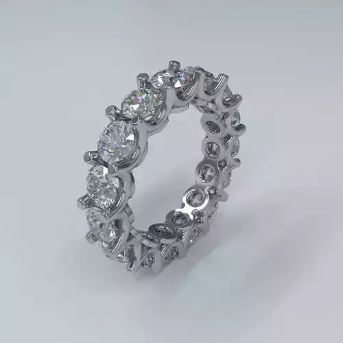 Oval Eternity Band