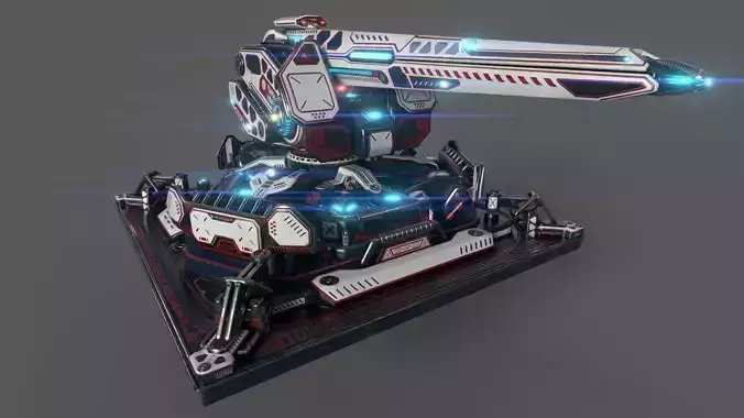 Large Particle Cannon 3D model