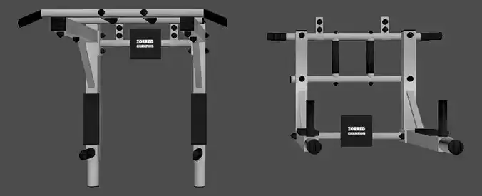 The horizontal bar is 3 in 1 It has 2 positions