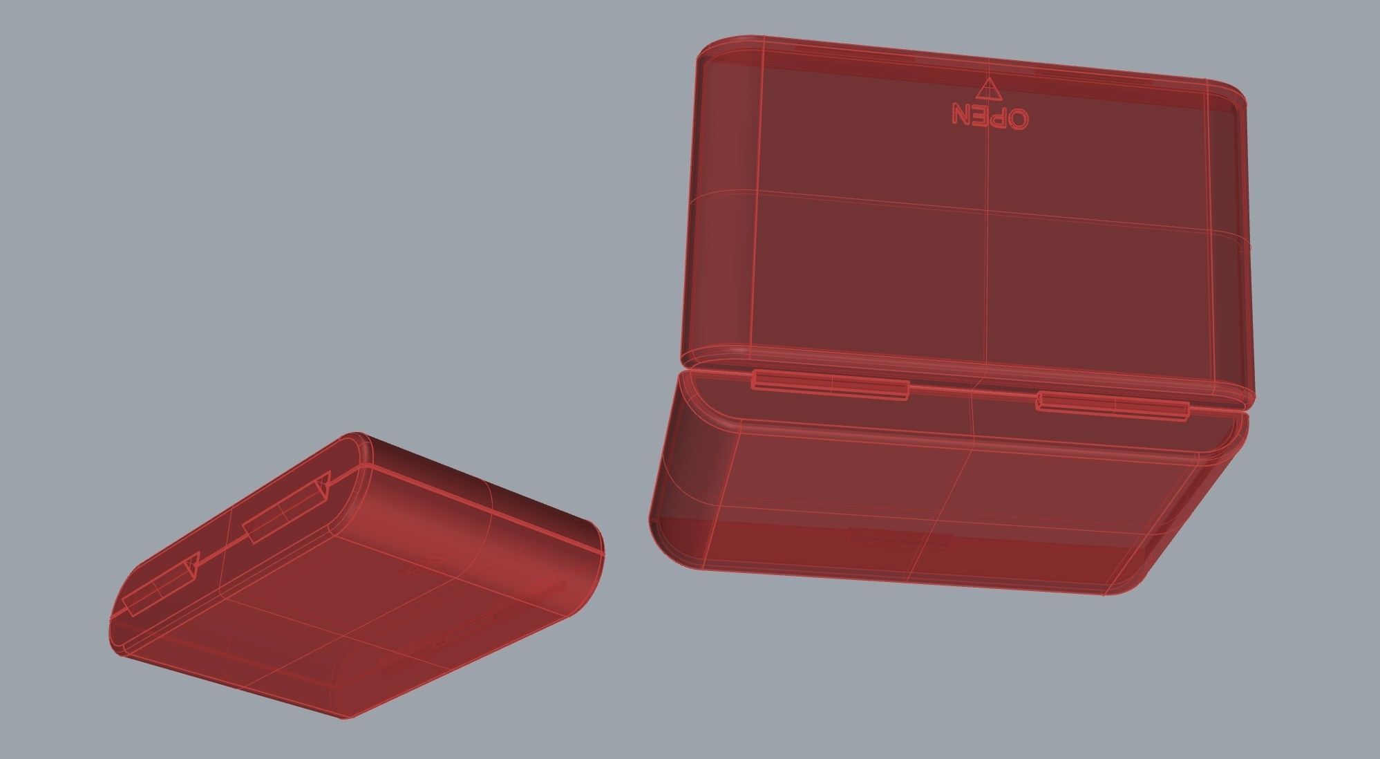 Small box bowl bottle case 3D print model_3