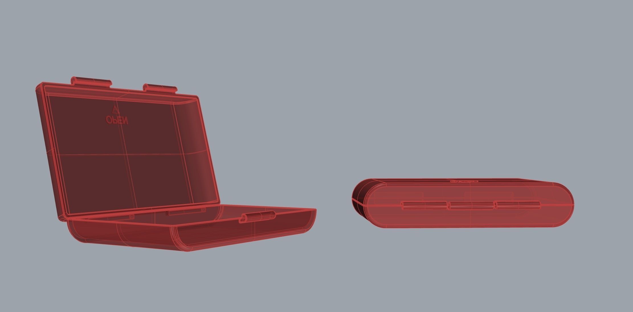 Small box bowl bottle case 3D print model_2