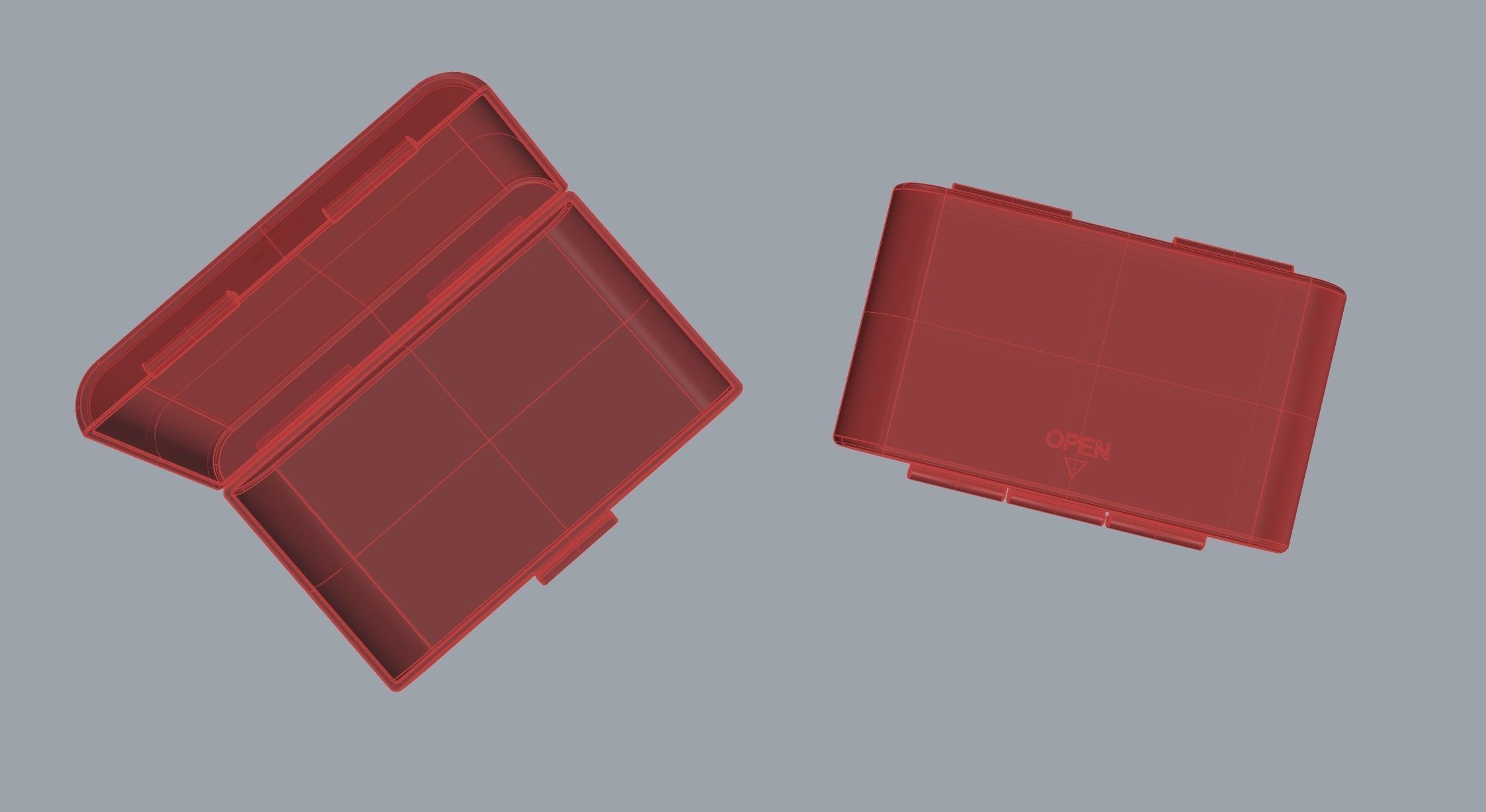 Small box bowl bottle case 3D print model_9