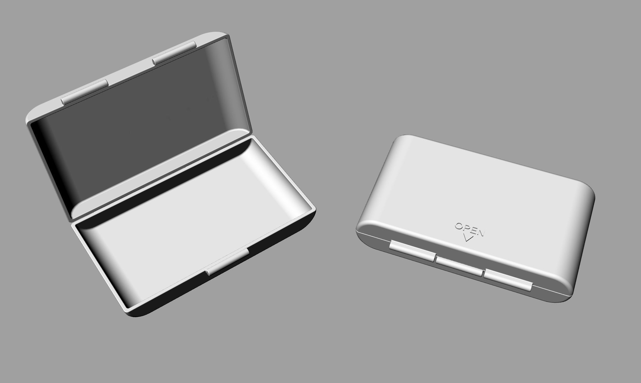 Small box bowl bottle case 3D print model_6