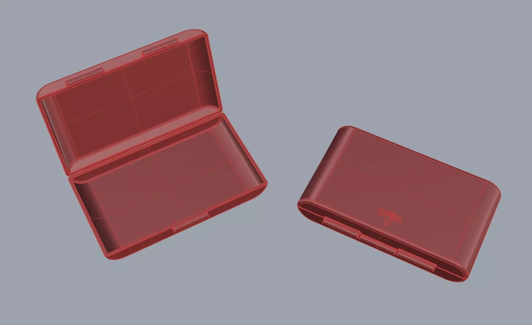 Small box bowl bottle case 3D print model_0