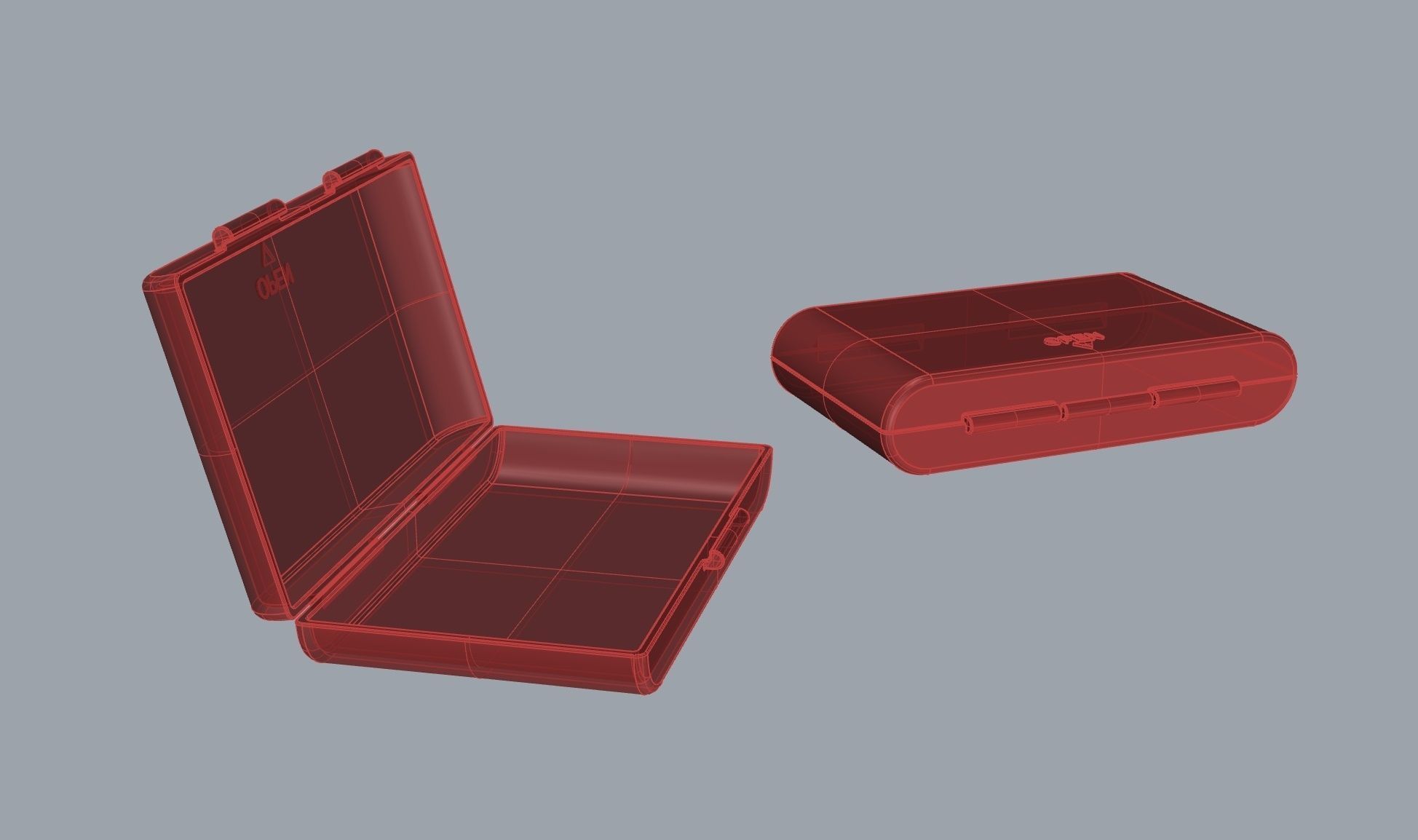 Small box bowl bottle case 3D print model_8