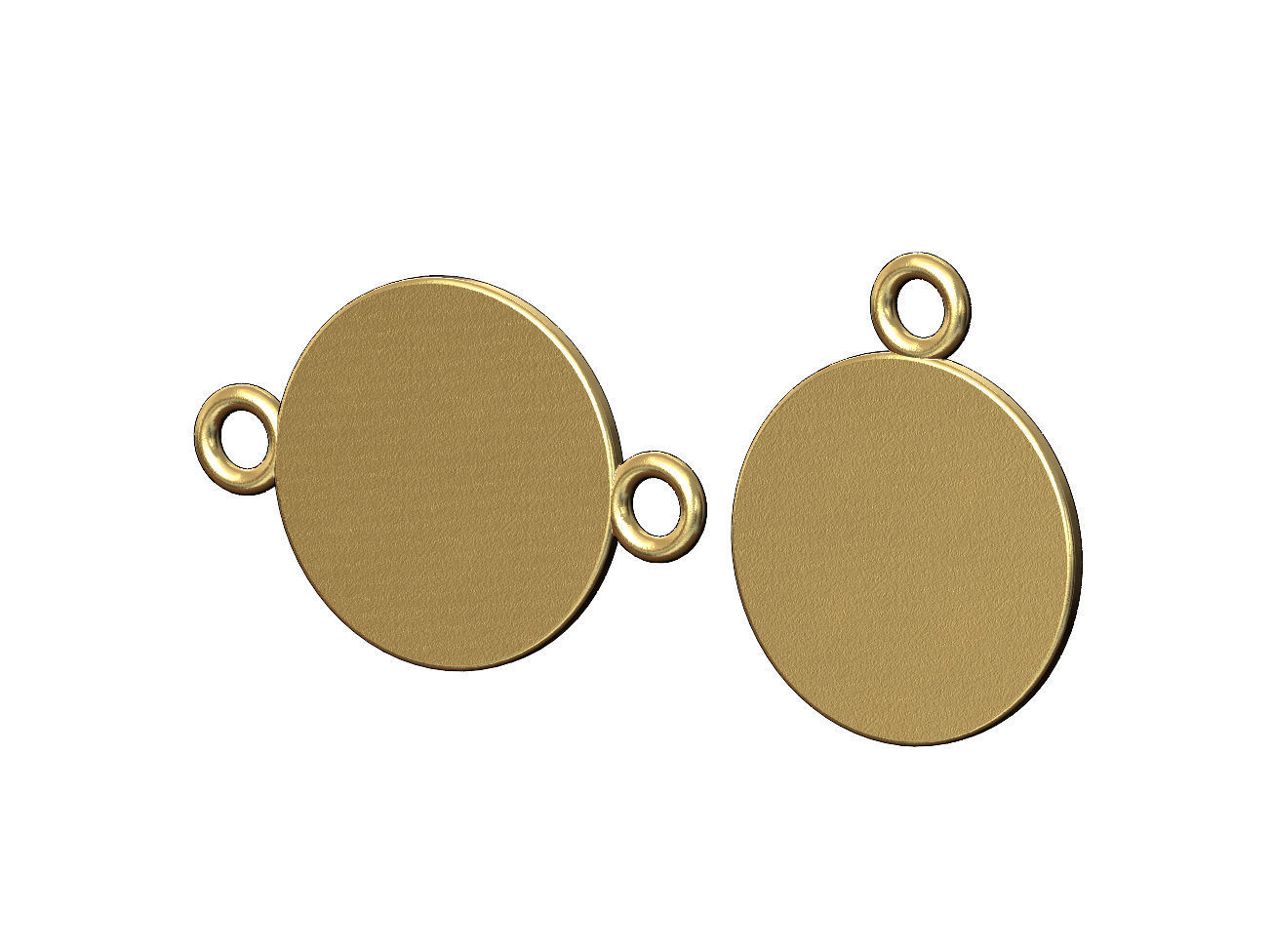 Hand of Fatima hammered texture coin pendant and charm  3D print model_2