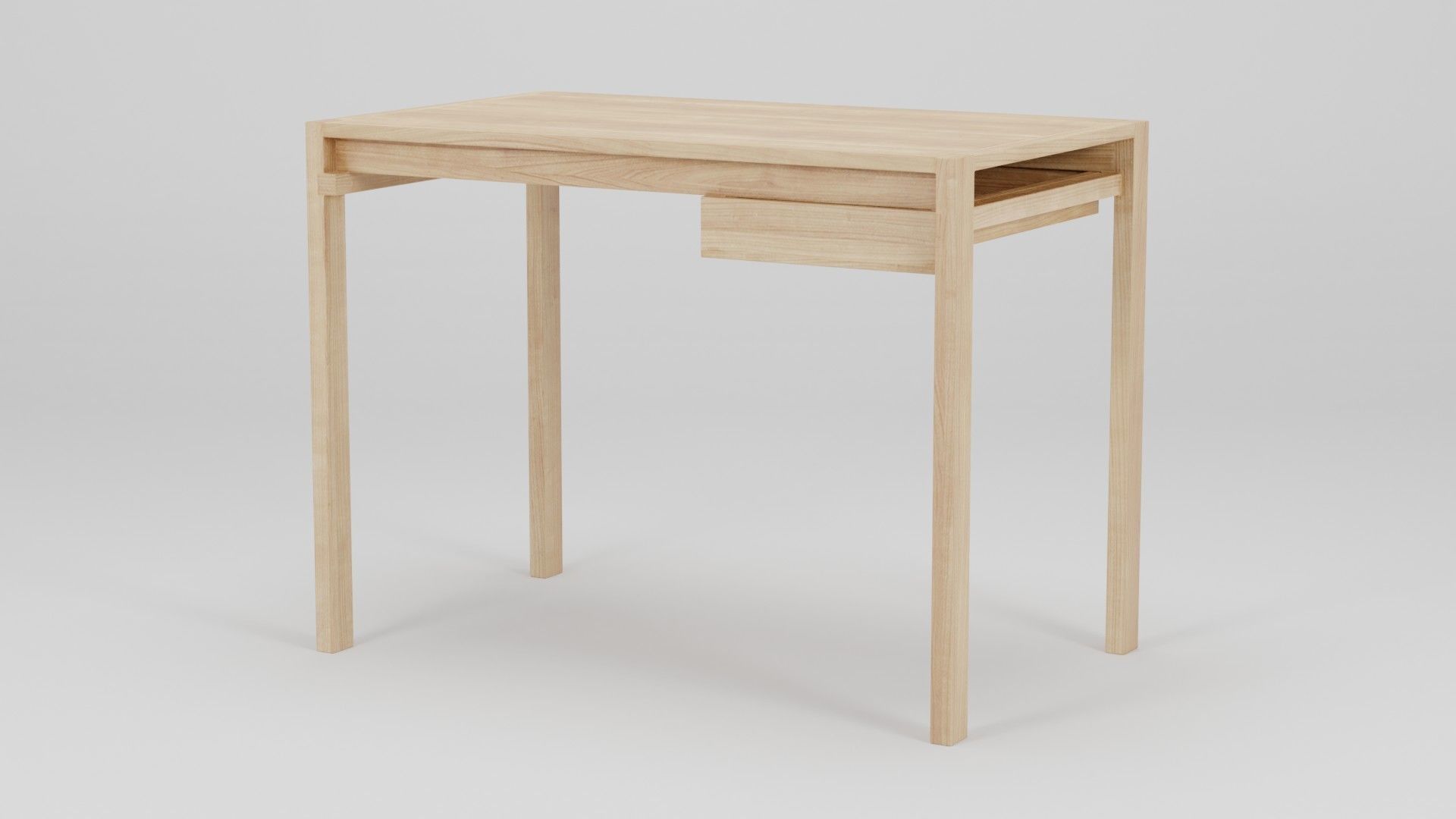 Sebastianerazo Desk 100x60x75 Low-poly 3D model_2