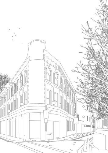 Redshift - C4D Scene files - Old London Pub Exterior 3D model 7